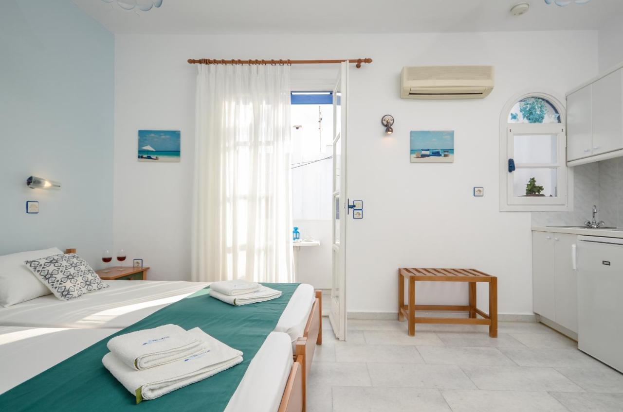 Nostos Studios At Saint George Beach Agios Georgios Chora Naxos Town Naxos City Exterior foto
